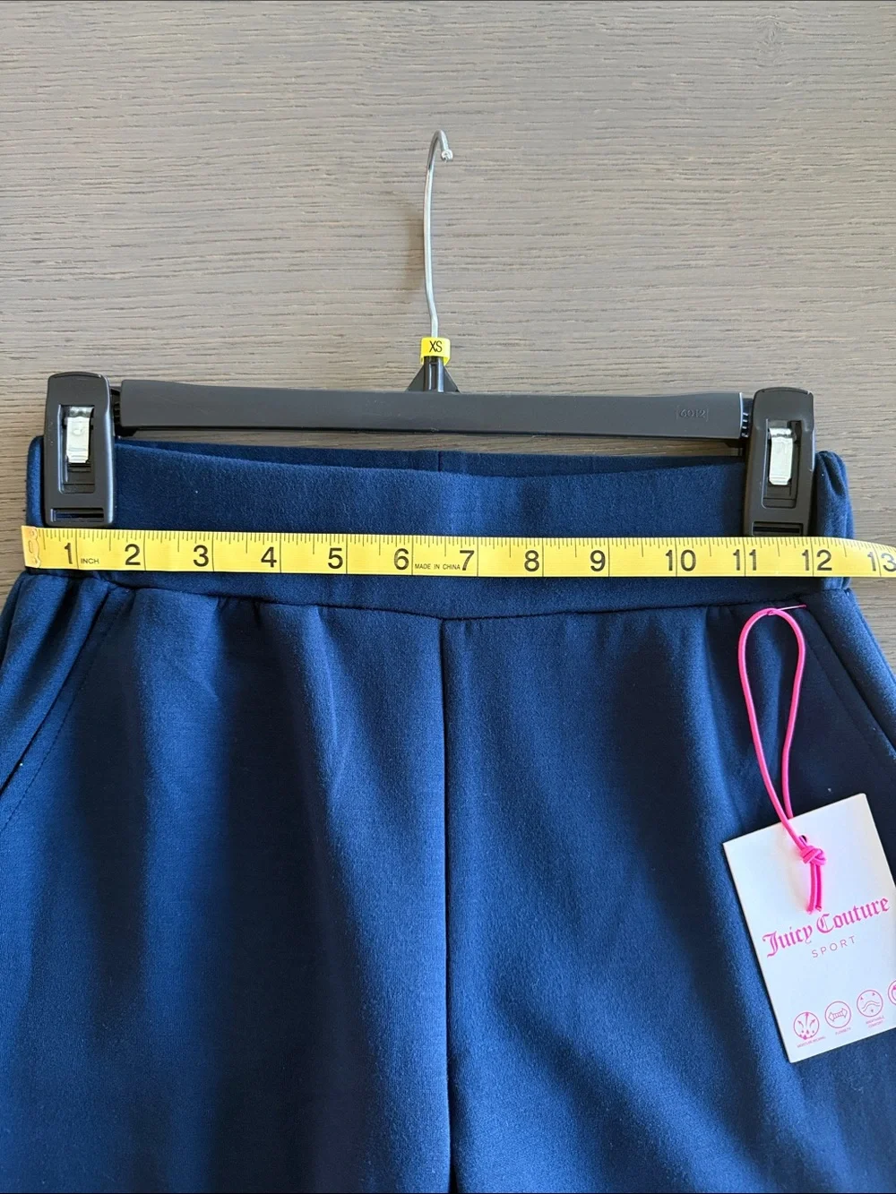 Juicy Couture Sport NWT Navy 2-Piece Set XS Cropped Pants Quarter Zip